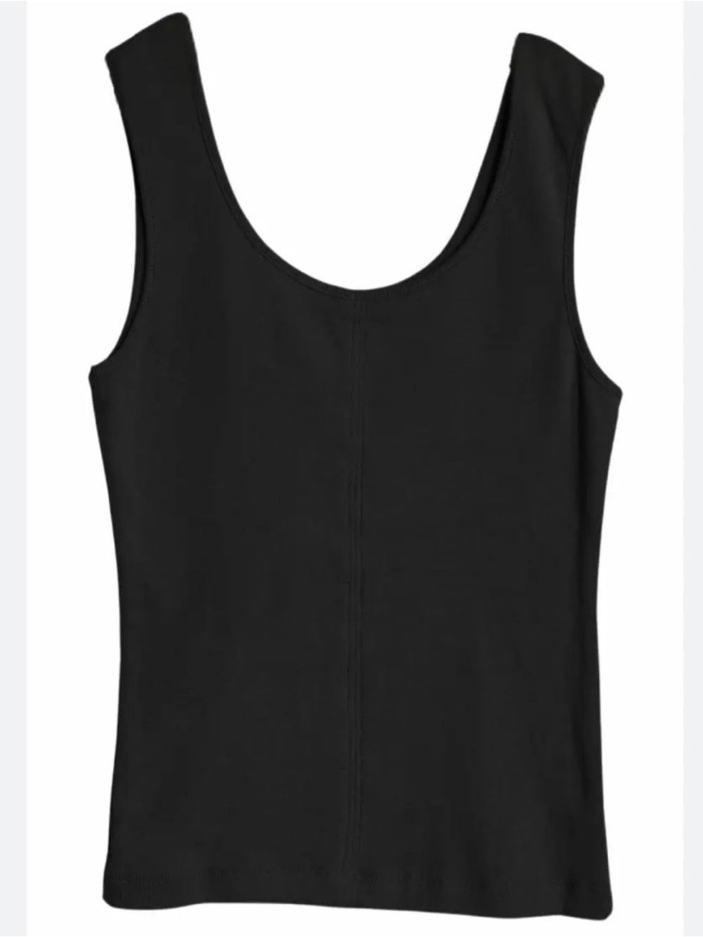 NWT ABLE Mara Ribbed Layering Tank 3X Cotton Basic - Picture 2 of 3